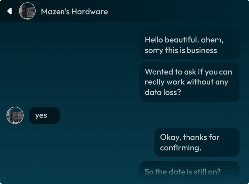 VPS Hosting conversation